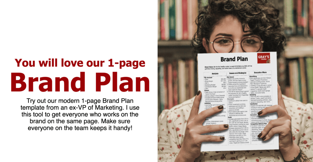 You will love our 1-page Brand Plan