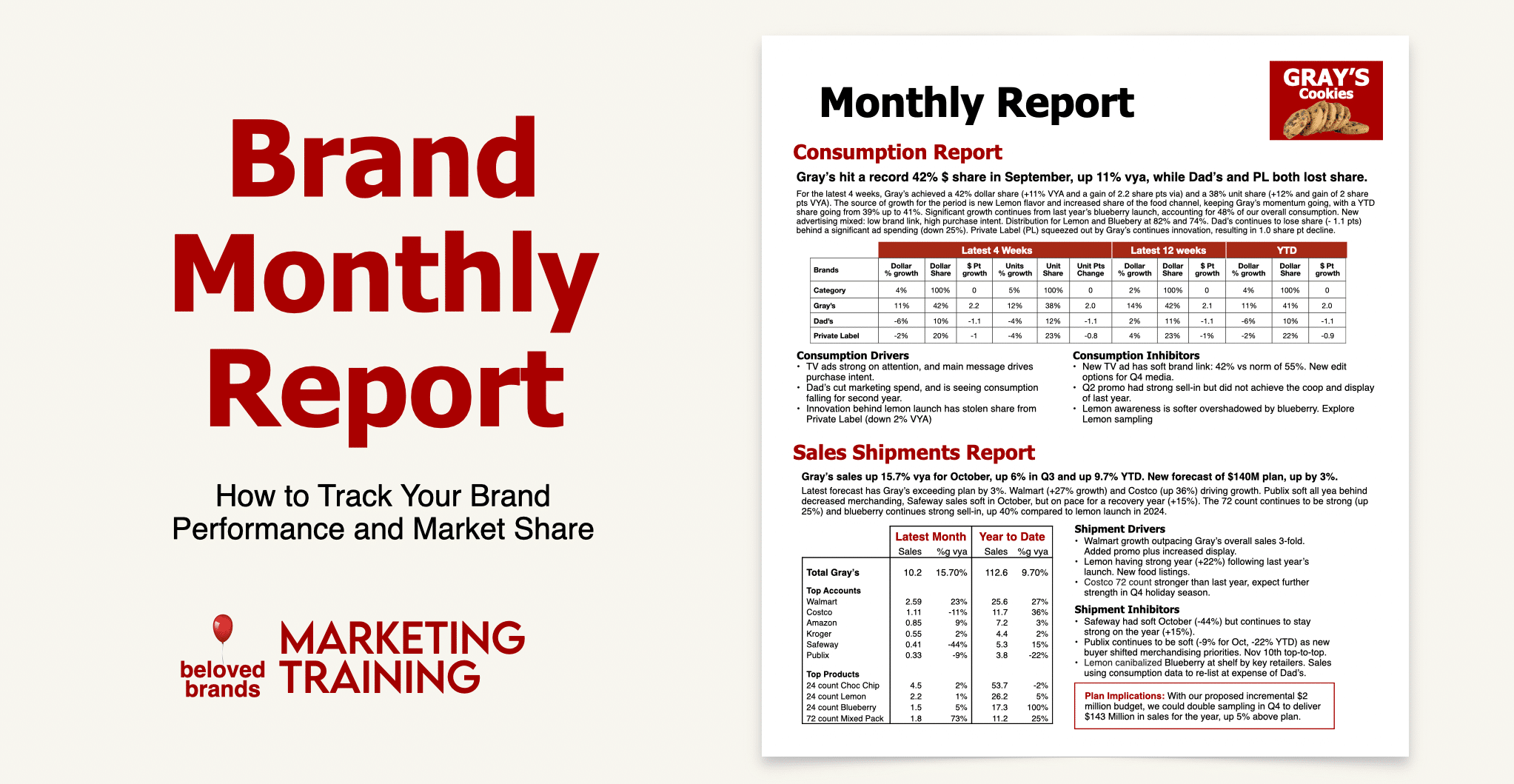 Brand Monthly Report - How to tack your brand performance and market share