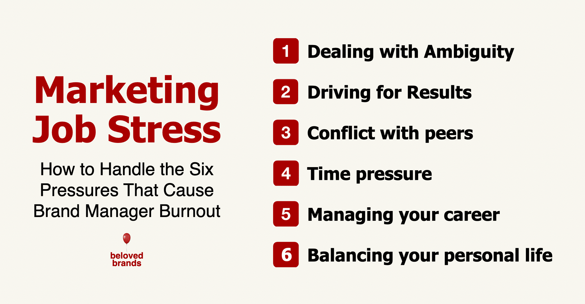 Marketing Job Stress: How to Handle the Six Pressures That Cause Brand Manager Burnout