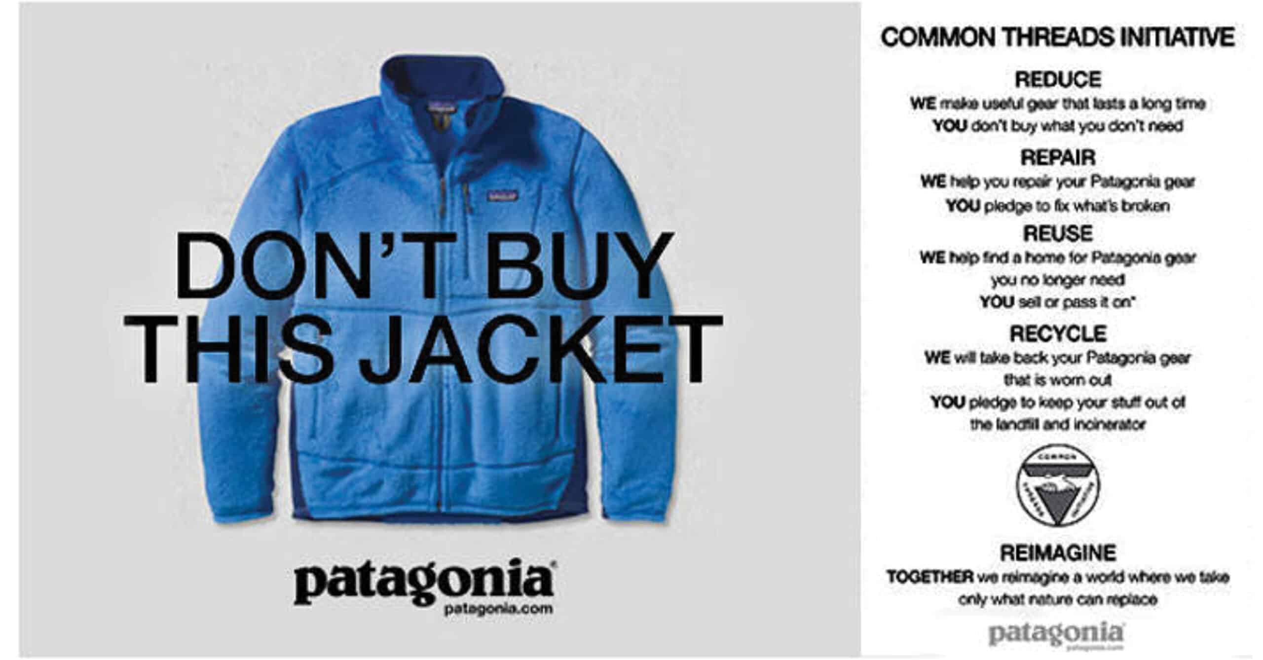 Patagonia "Don't buy this jacket" Ad