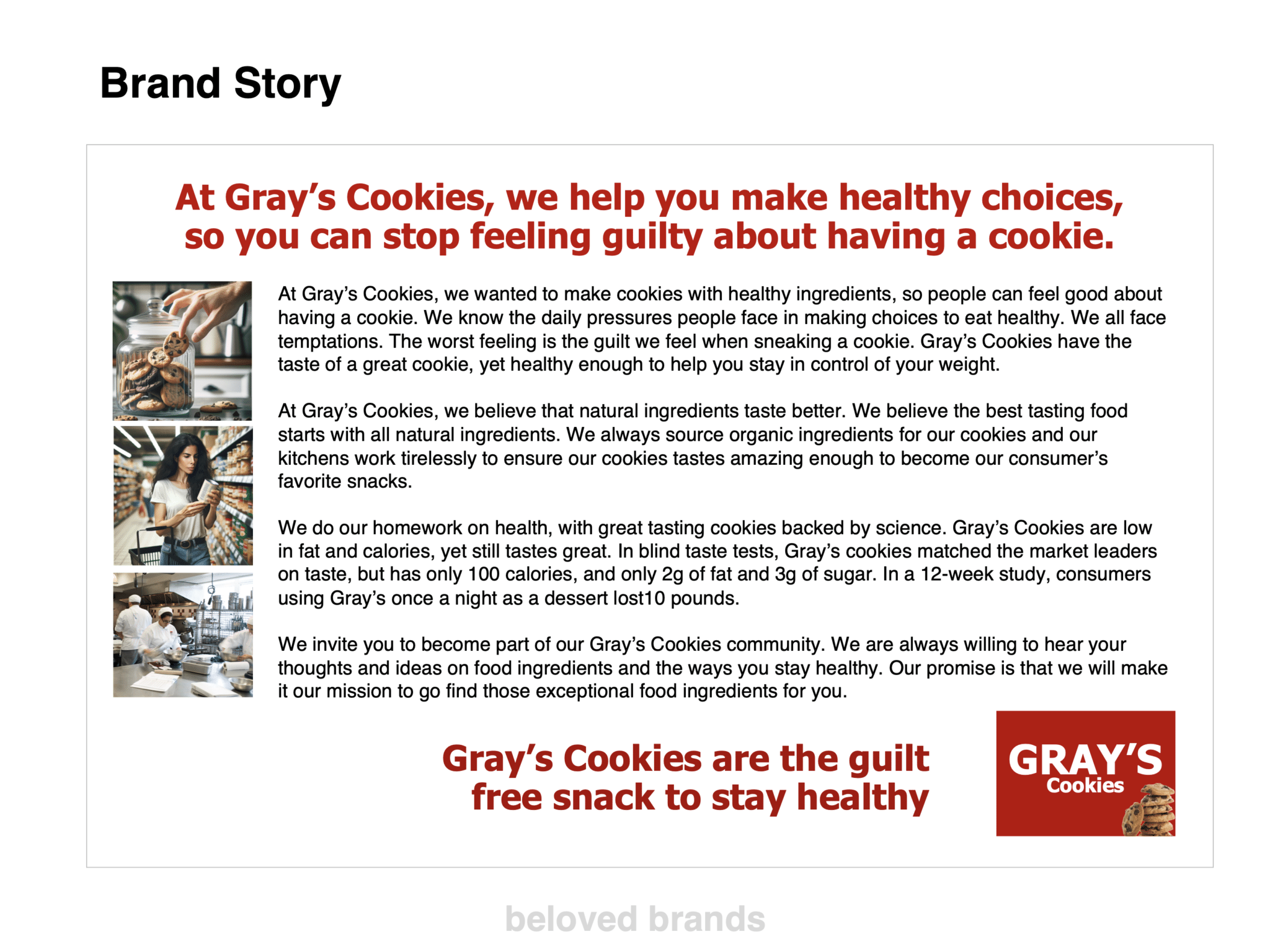 Brand Positioning presentation template for consumer brands