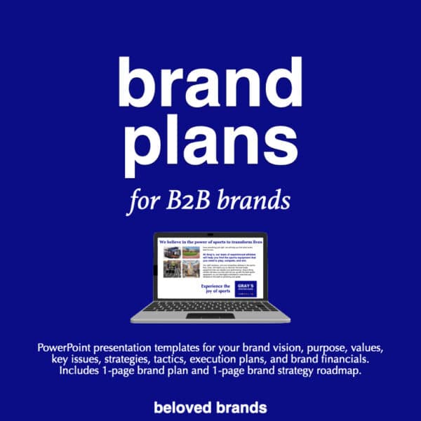 brand plans for b2b brands, brand positioning for b2b brands, business reviews for b2b brands, brand toolkit for b2b brands