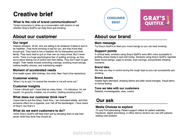 Healthcare Creative Brief