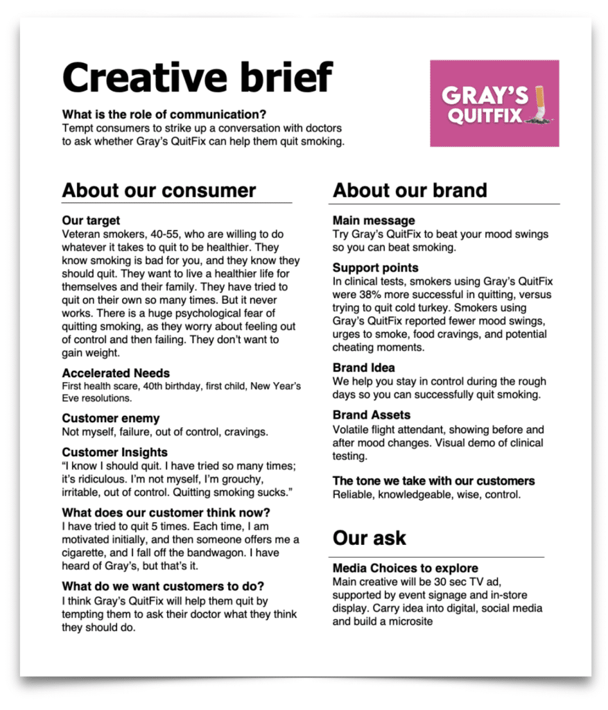 Creative Brief - healthcare