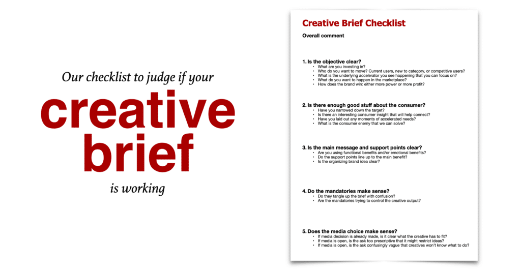 Creative Brief Checklist