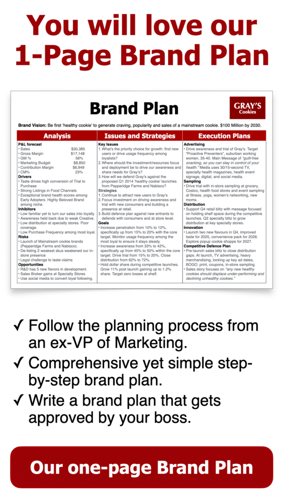 1 page Brand Plan