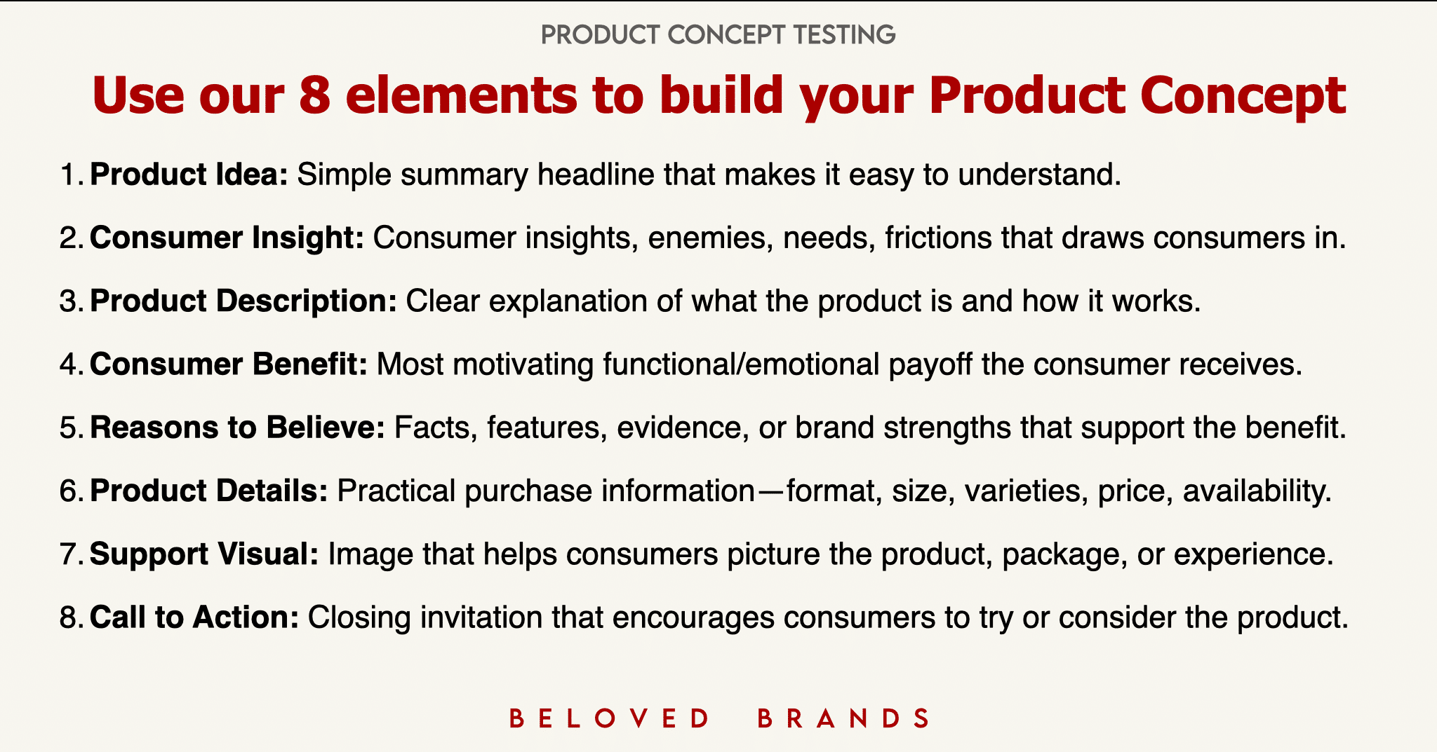 Product Concept Definitions