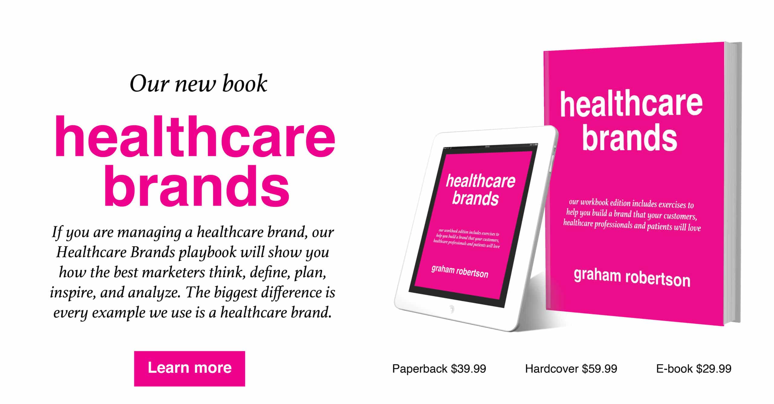 healthcare brands book banner ad