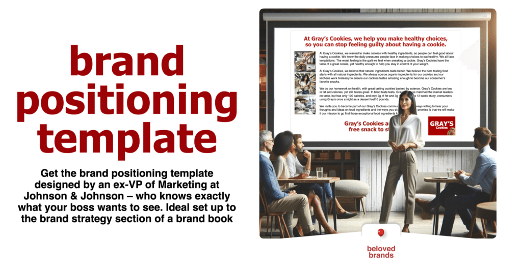Brand Positioning presentation template for consumer brands
