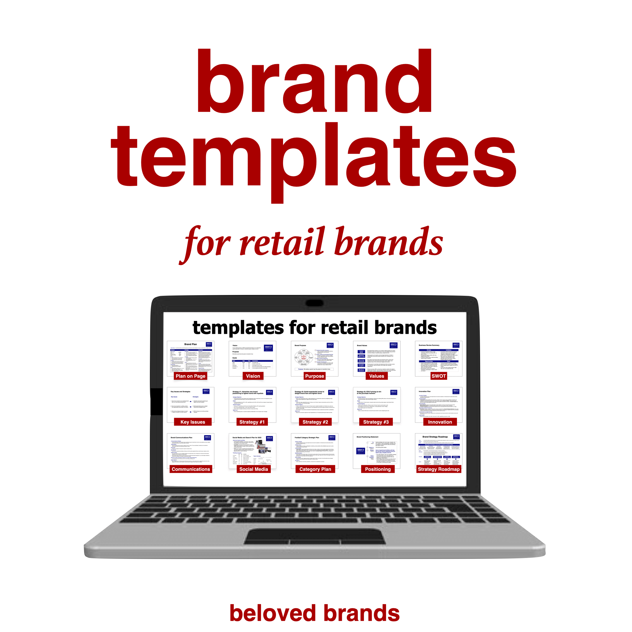 brand templates for retail brands