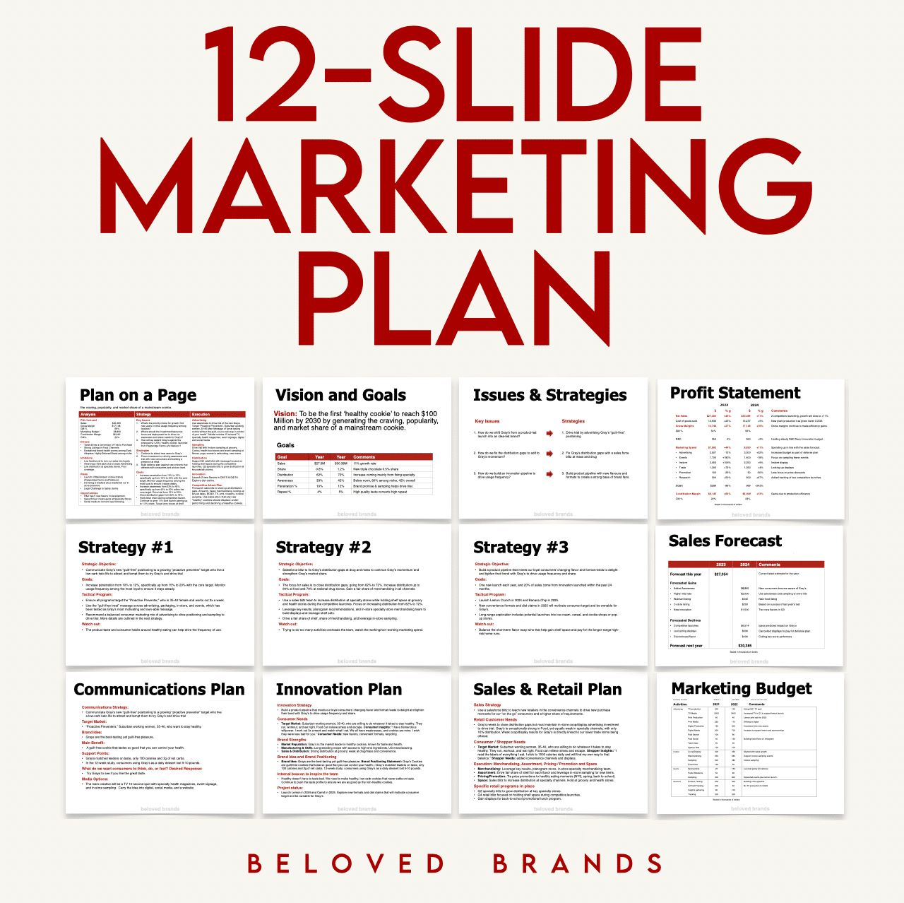 12 slide Marketing Plan - Square