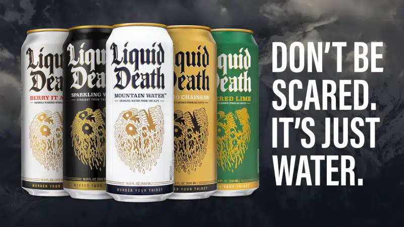 Liquid Death print ad