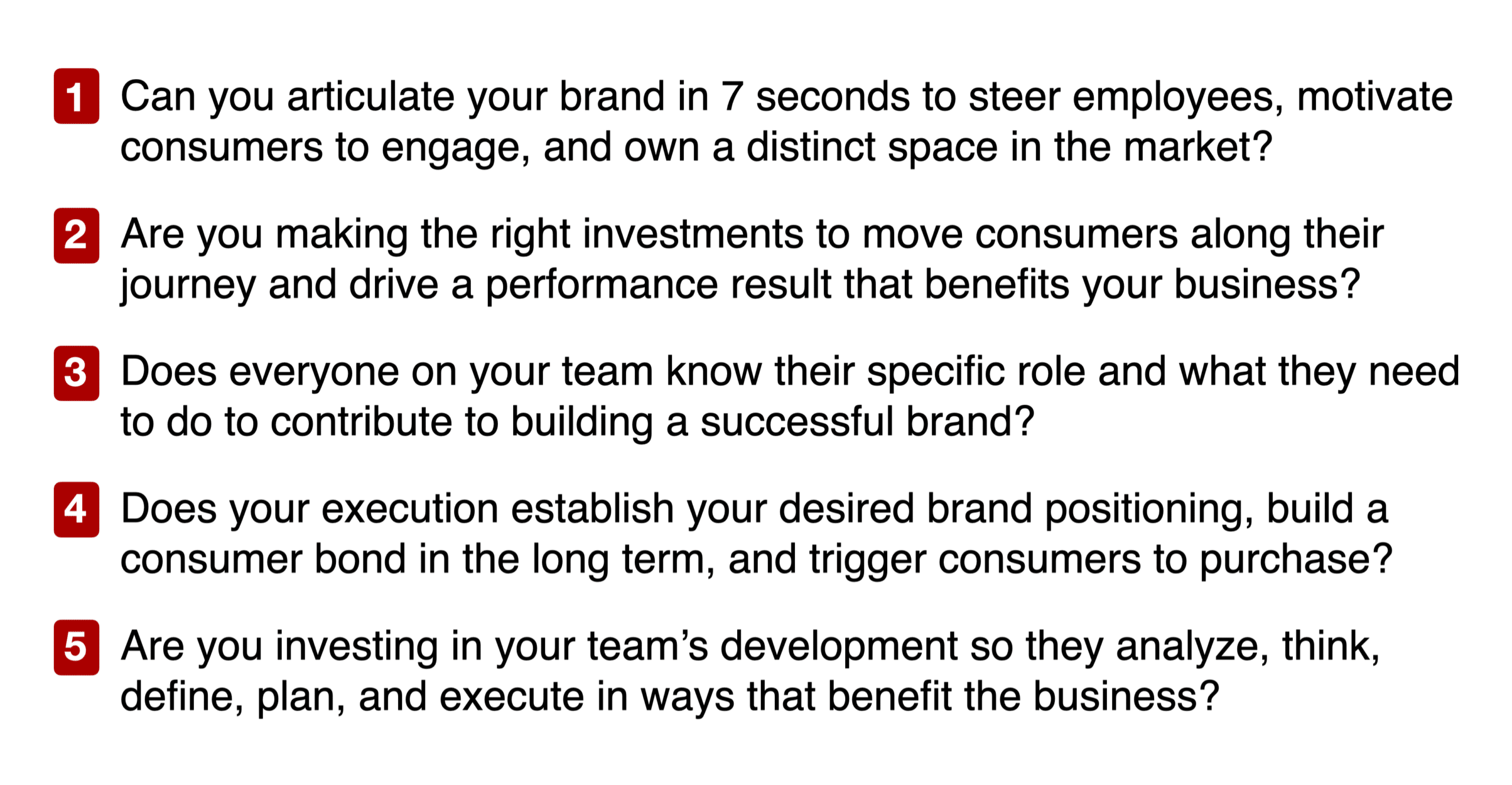 Brand Strategy questions