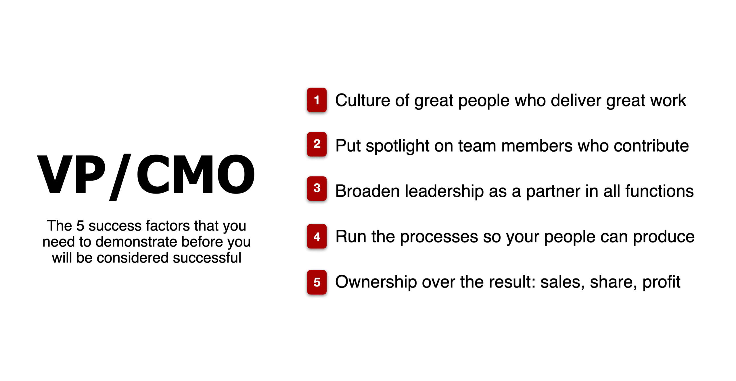 Brand Management Success - VP Marketing or CMO level