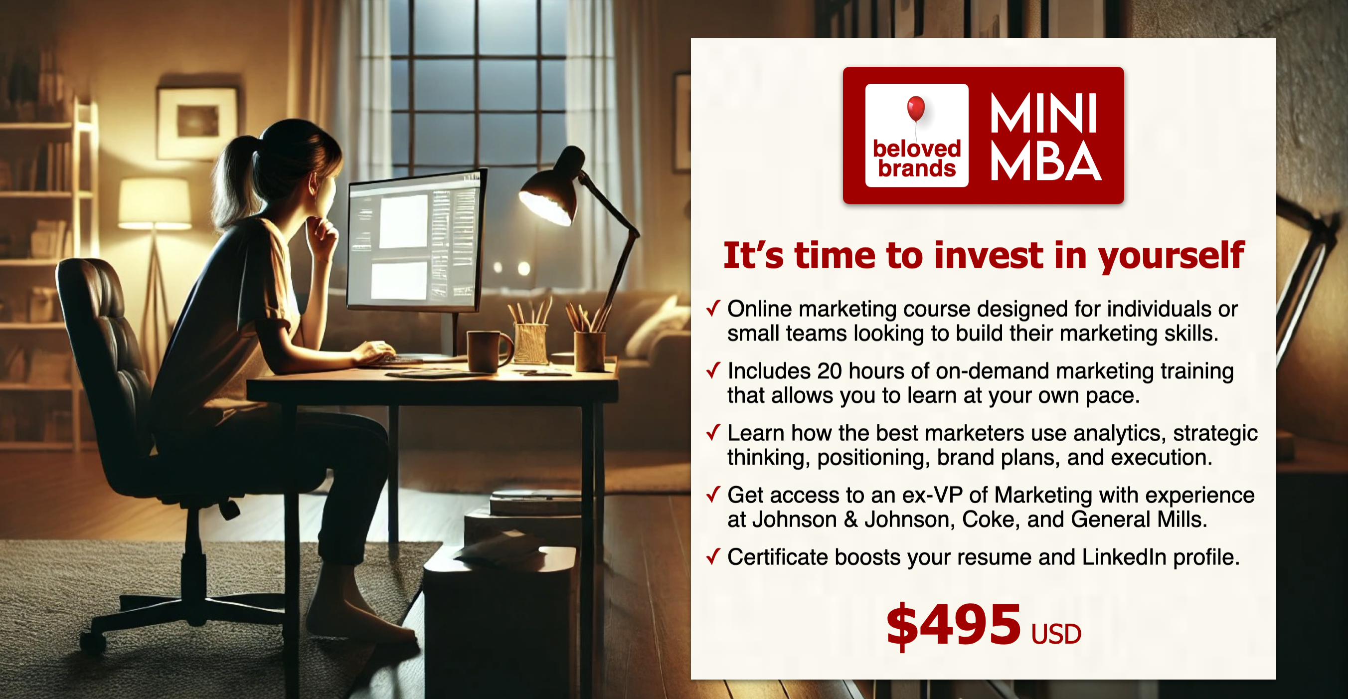 Beloved Brands Mini MBA price page