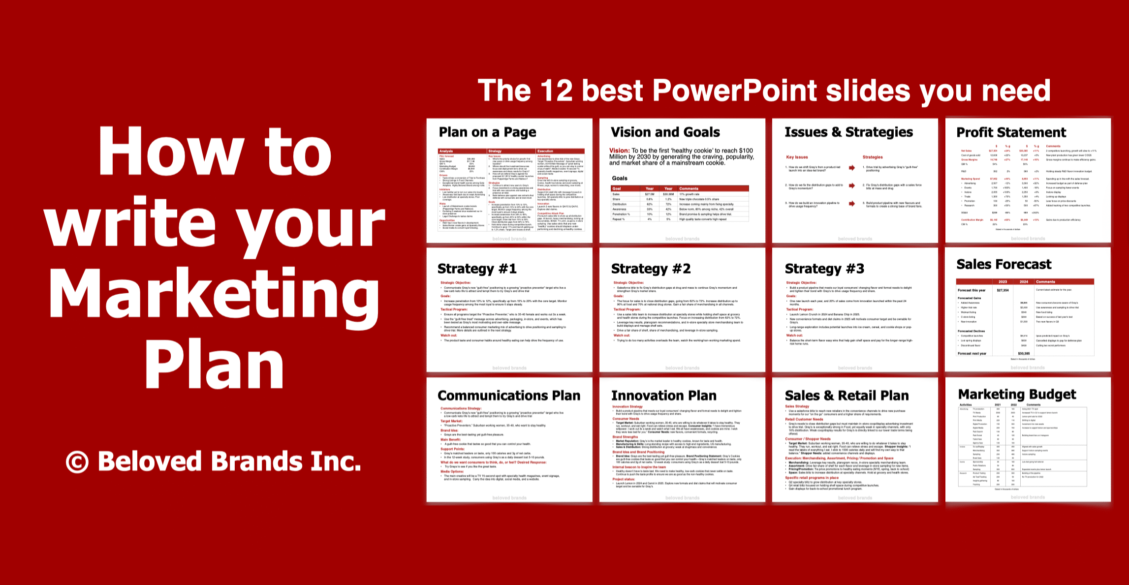 How to write a Marketing Plan