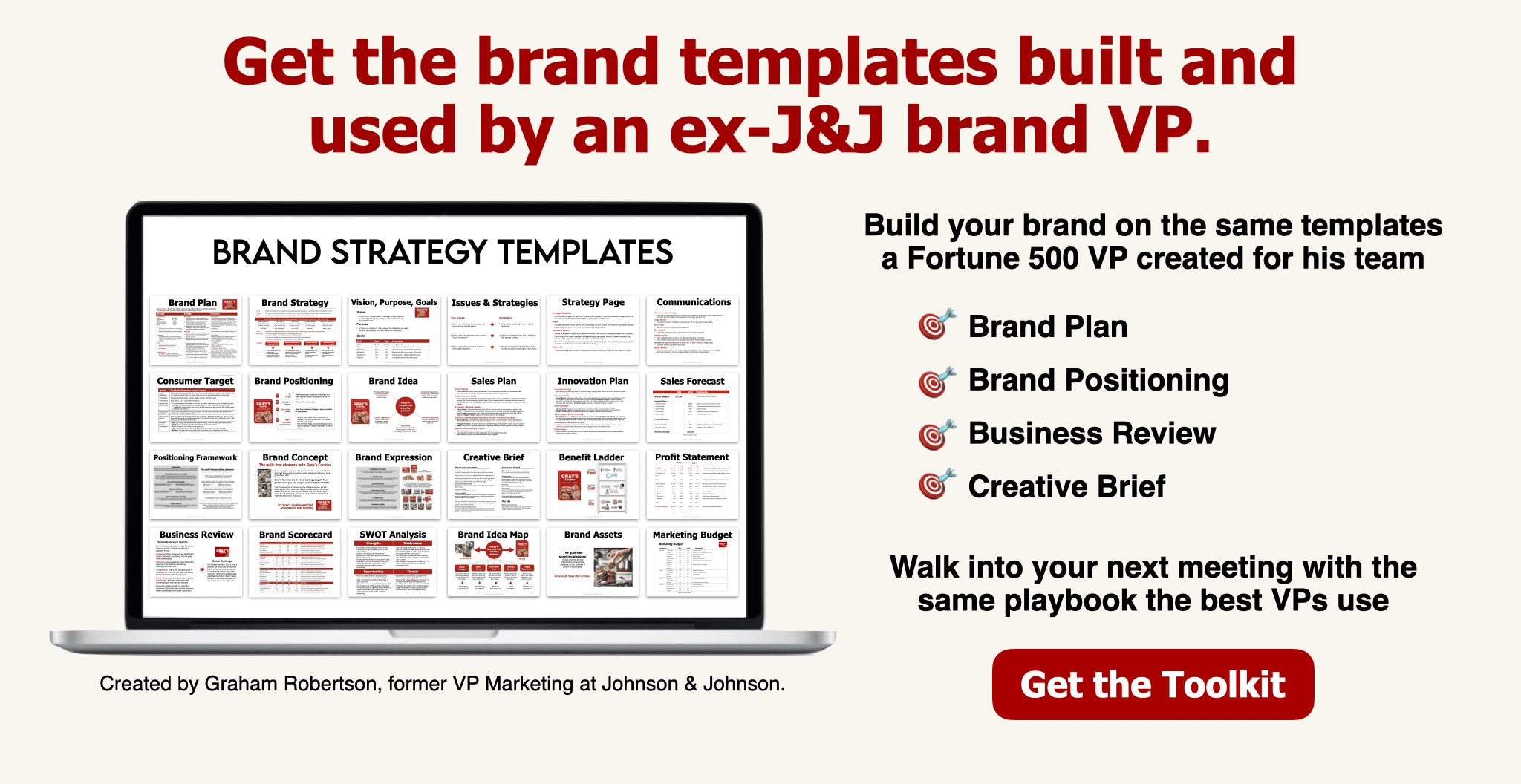 Brand management templates Powerpoint Templates designed by a VP Marketing