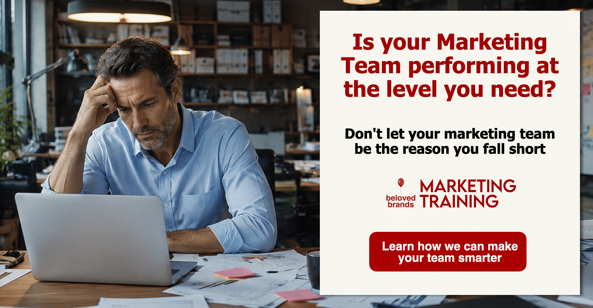 Beloved Brands Marketing Training Popup